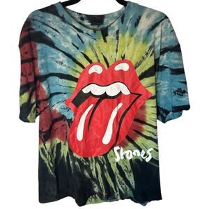 The Rolling Stones No Filter Tour 2021 Men’s Tie Dye Rock band T Shirt. Size L